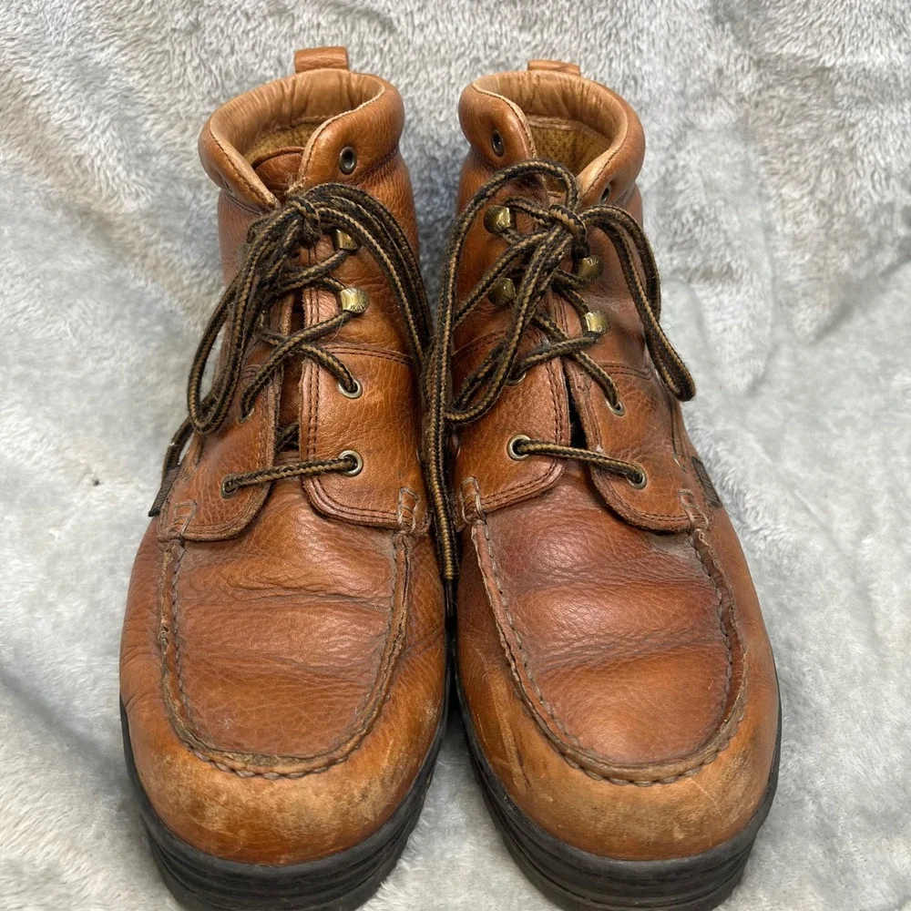 Wolverine Mens 9M Brown Leather Rugged Chukkas‎ Gorpcore Workwear Durable Boots